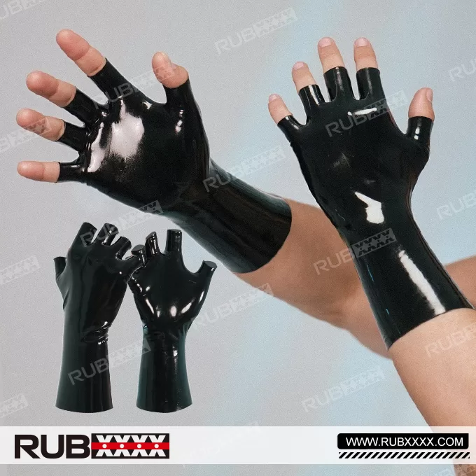 Hand-made Half-fingered Latex Gloves