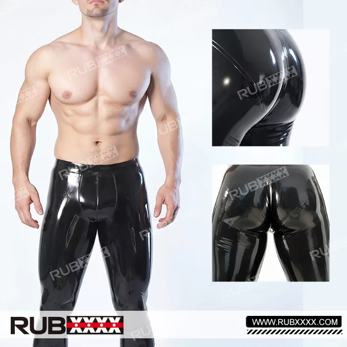 Latex ¾ Leggings with 3D Hip Line Tailoring